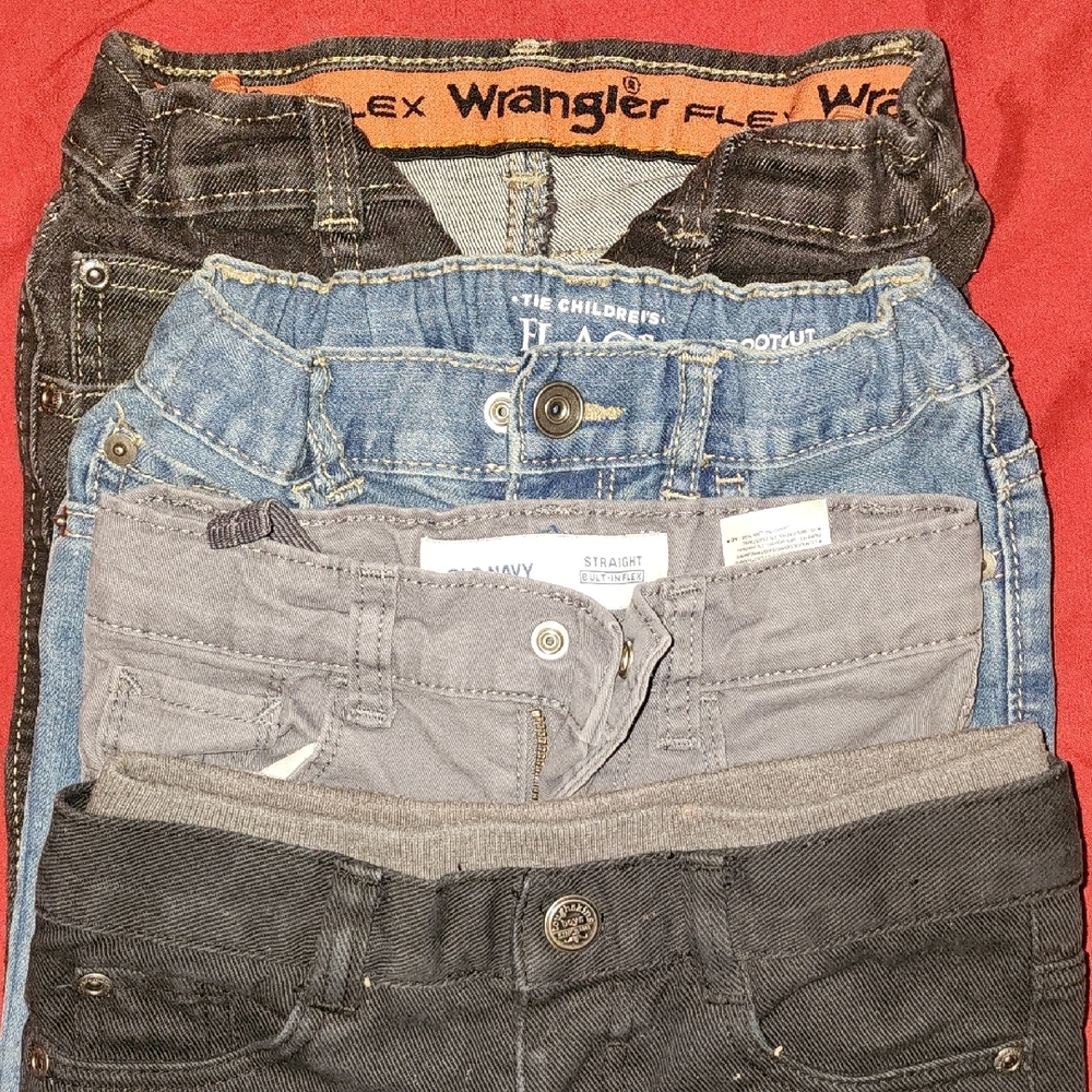 Wrangler (Missing Hook) Old Navy Jeans Bundle, Toughskins, The Childrens Place.